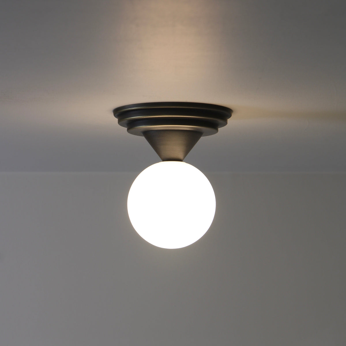 Adams Brass Ceiling Fixture