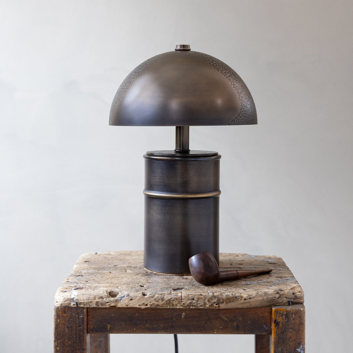 Petite Sculptural Brass Lamp