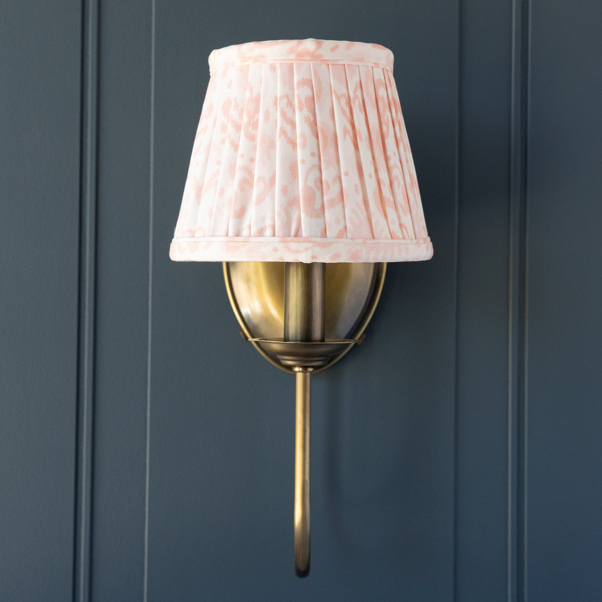 Pink and White Shade Sconce