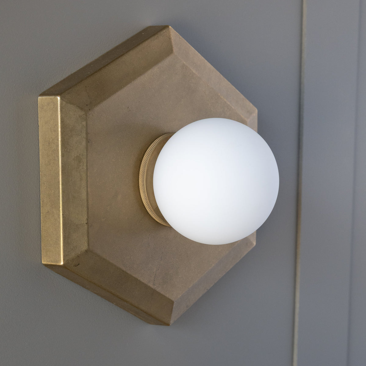 Cast Brass Light Fixture