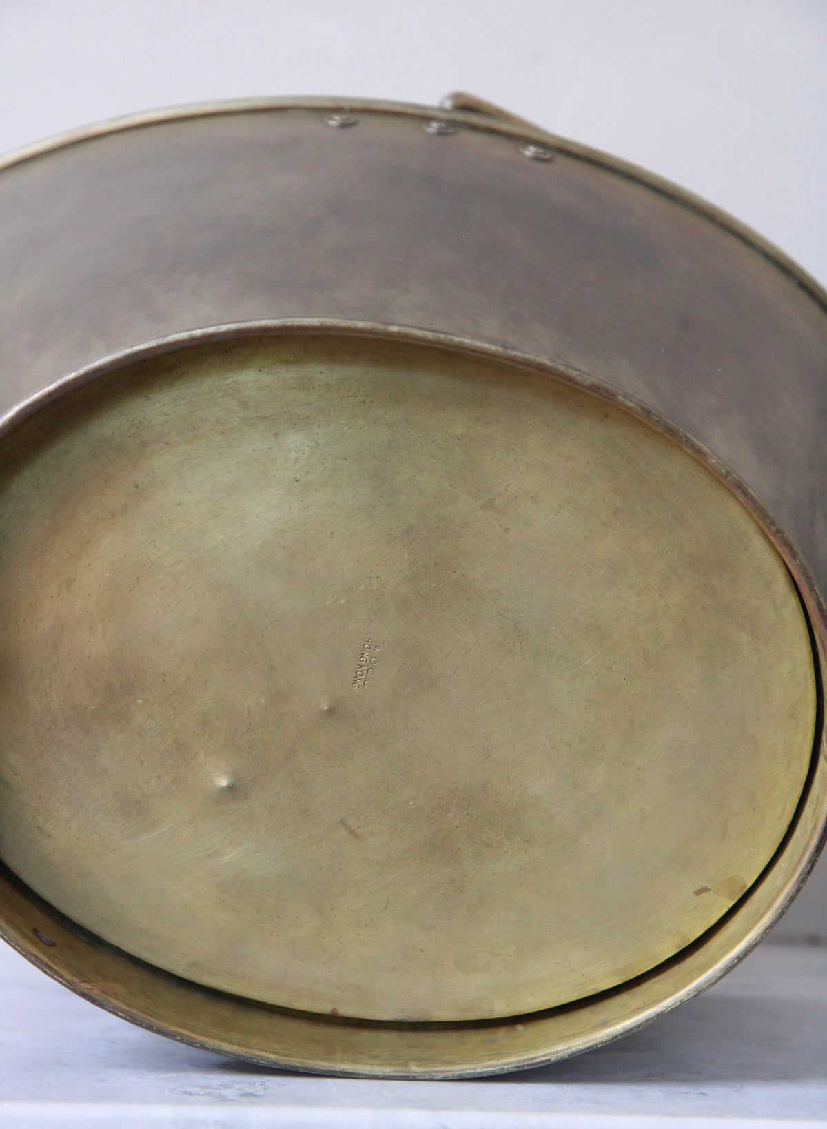 Vintage Brass Coal Scuttle