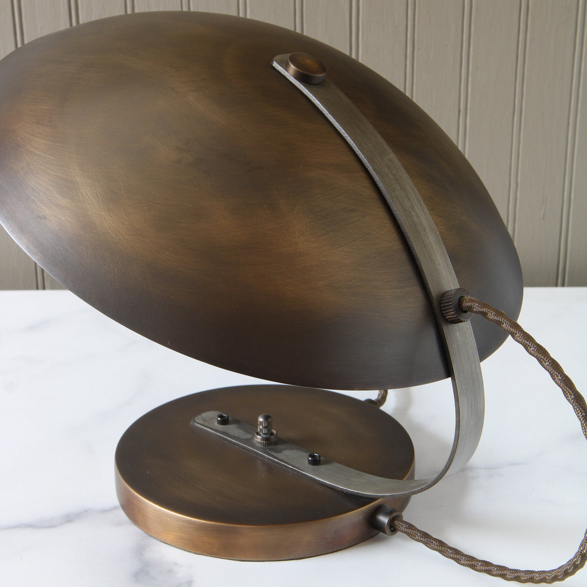 Mid Century Industrial Brass Lamp