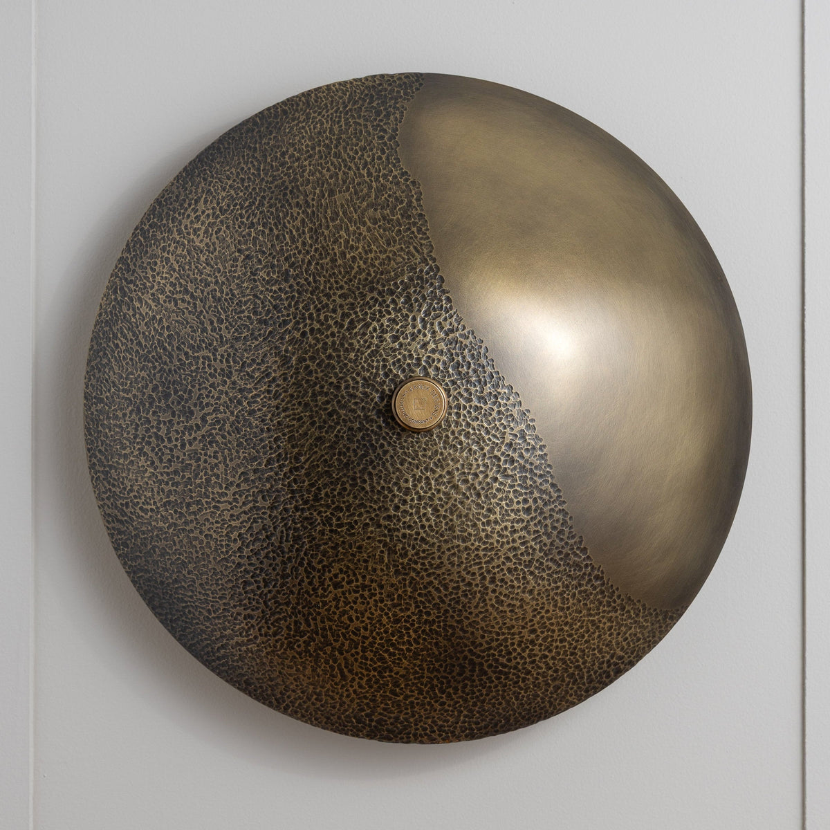 Textured Brass Wall Sconce