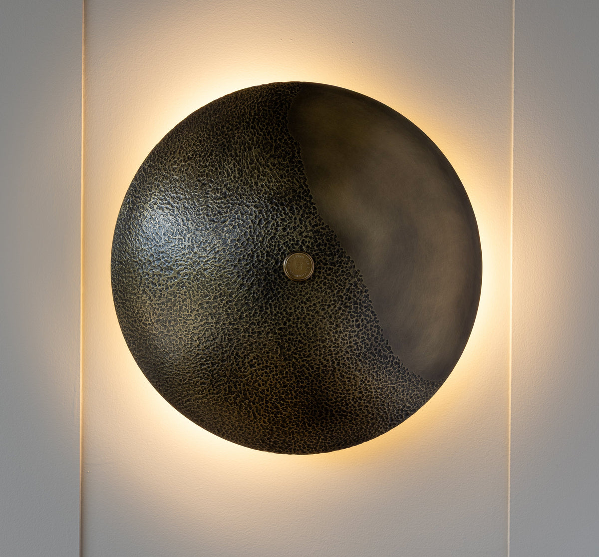 Textured Brass Wall Sconce