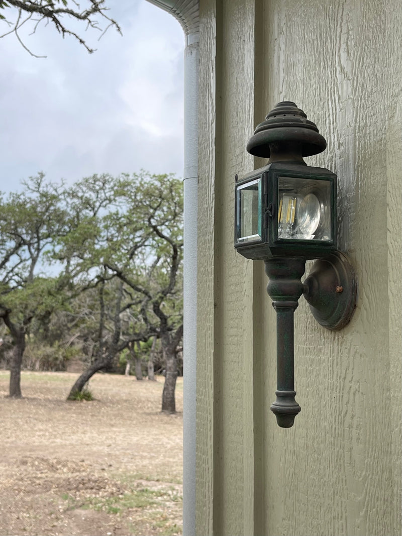 Repurposed Vintage Carriage Light