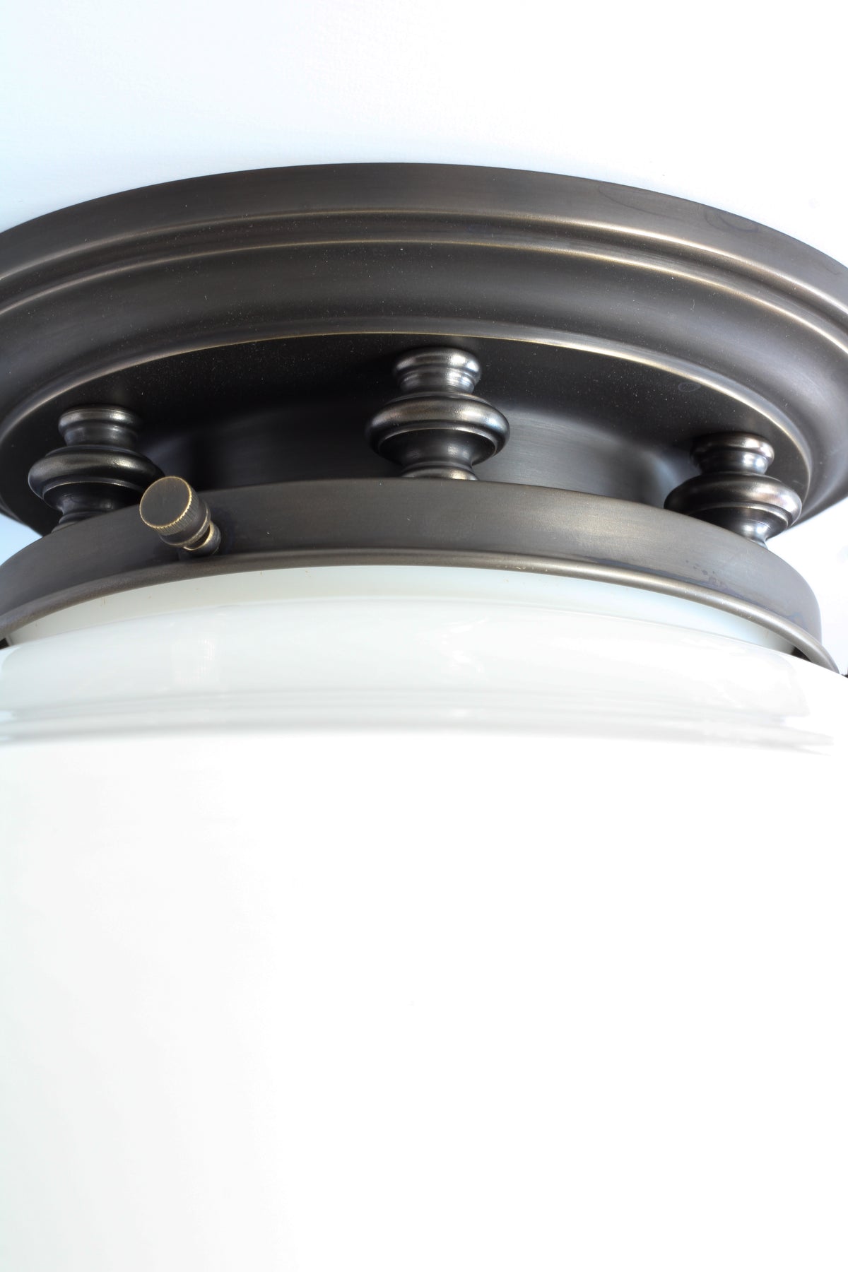Restored Vintage Schoolhouse Ceiling Fixture