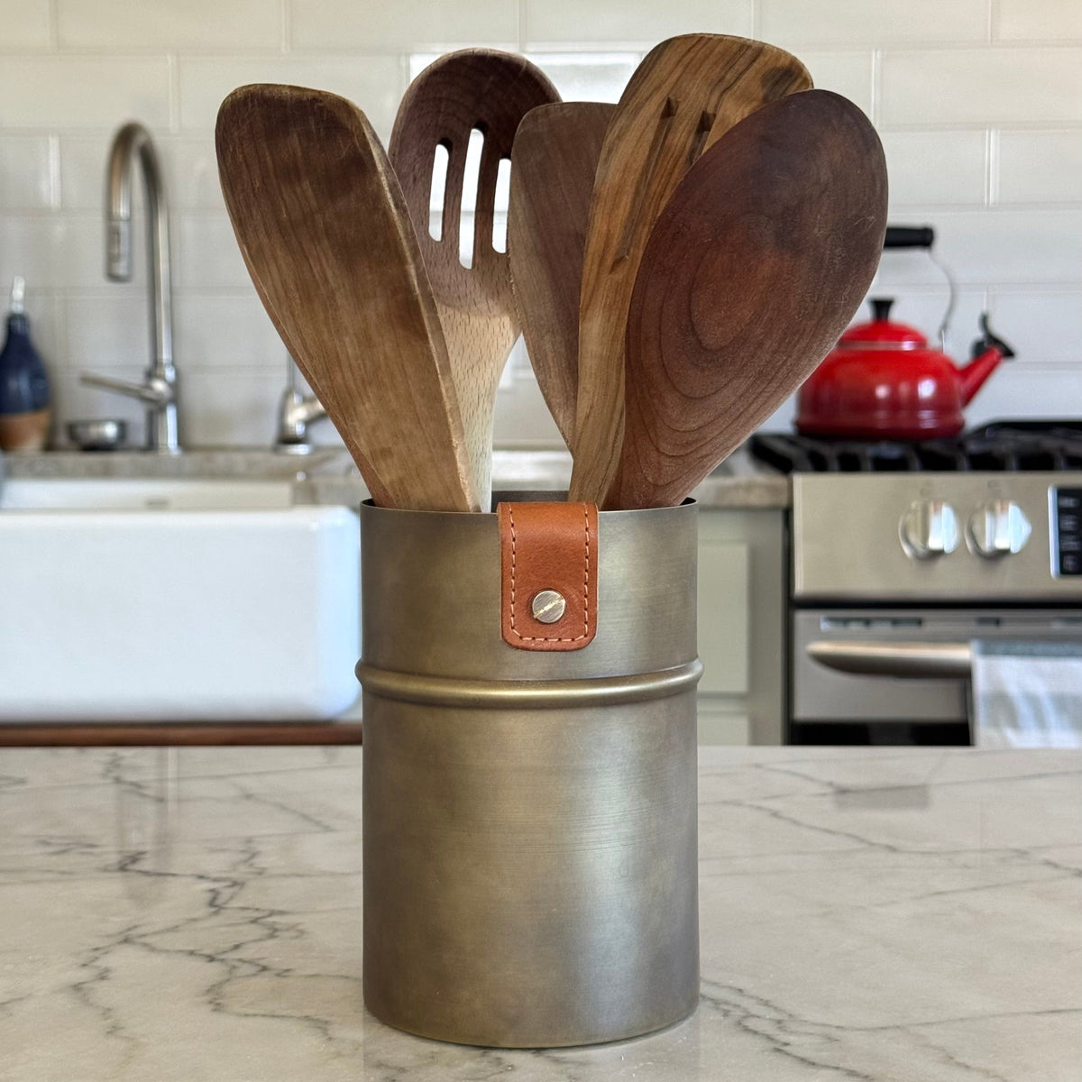 Brass Utensil Holder