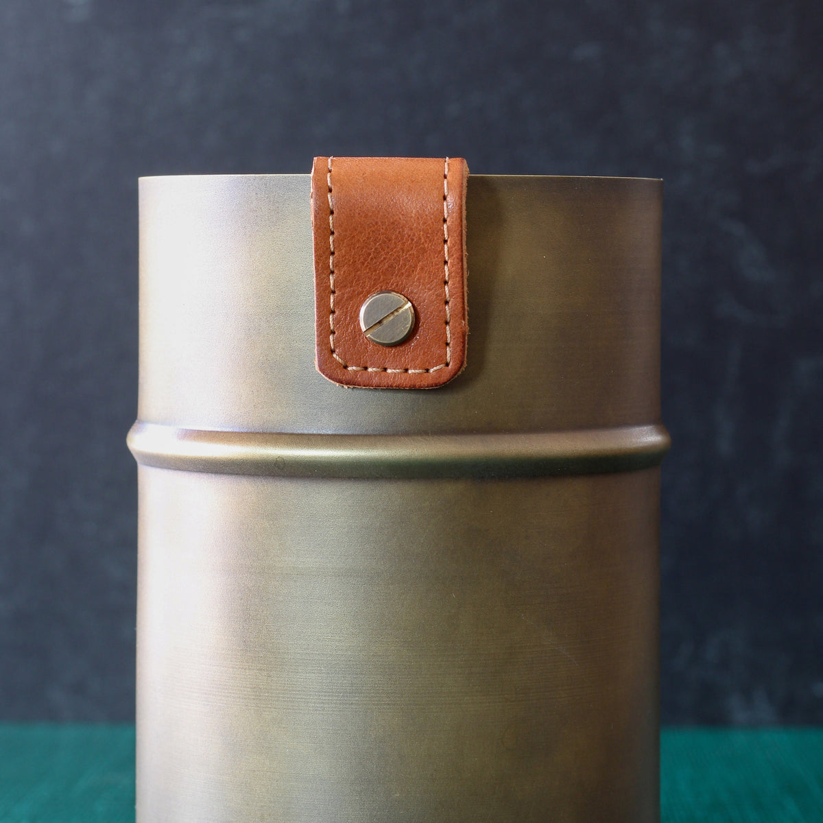 Leather and Brass Decor