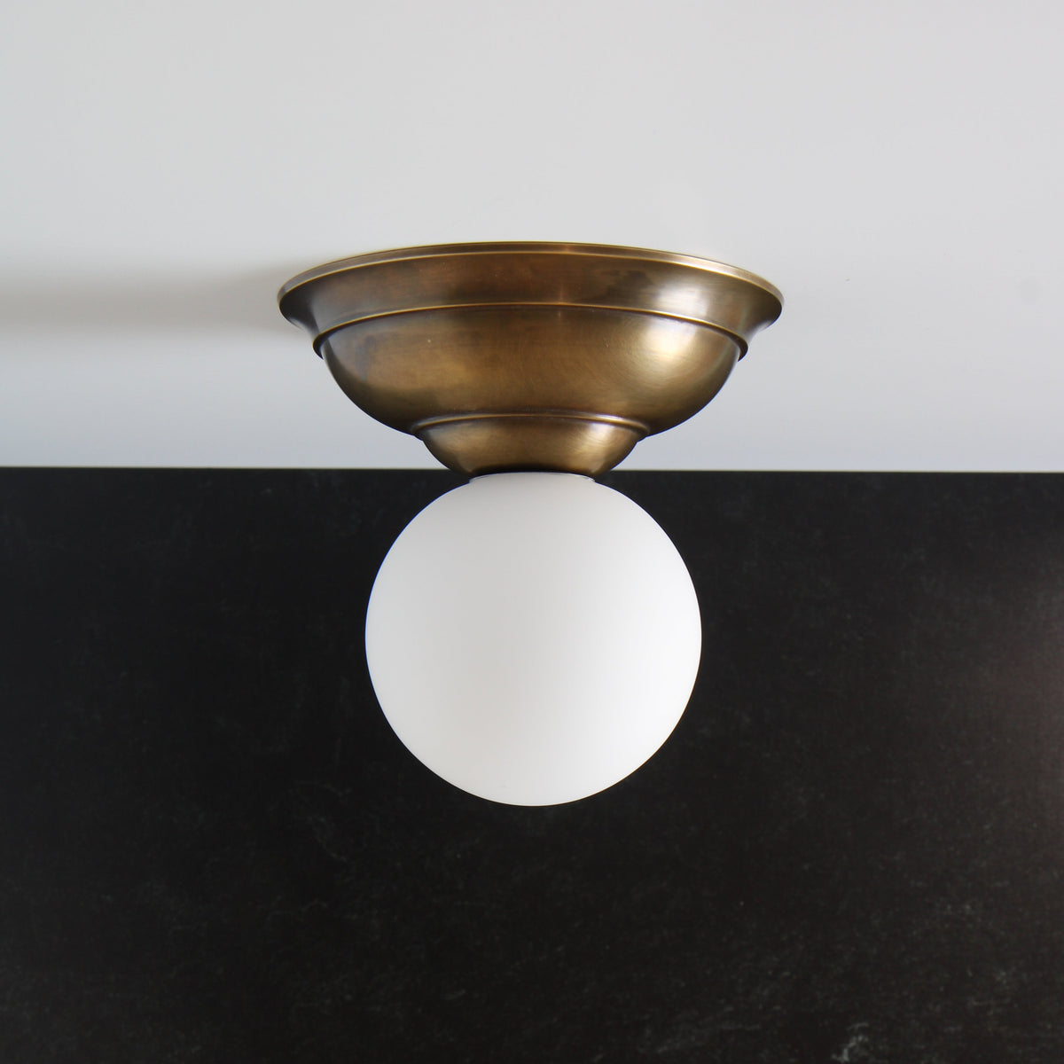 Small Cast Brass Ceiling Fixture