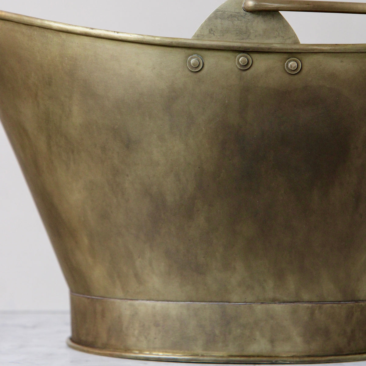 Vintage Brass Coal Scuttle
