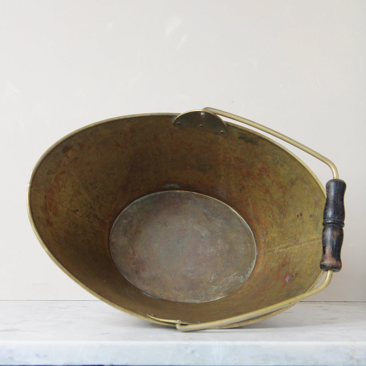 Vintage Brass Coal Scuttle