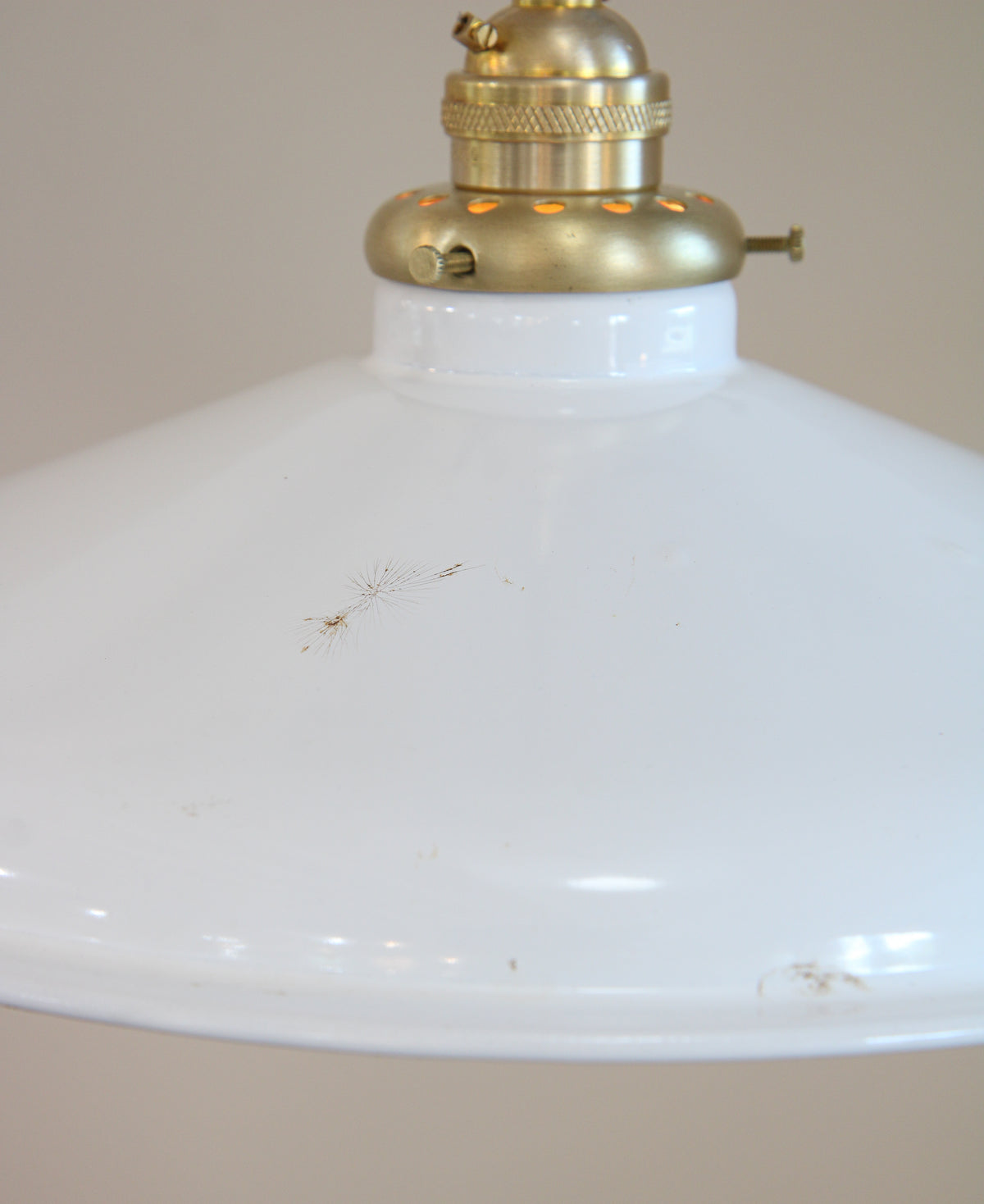 Vintage Enamel Shade Pendant
