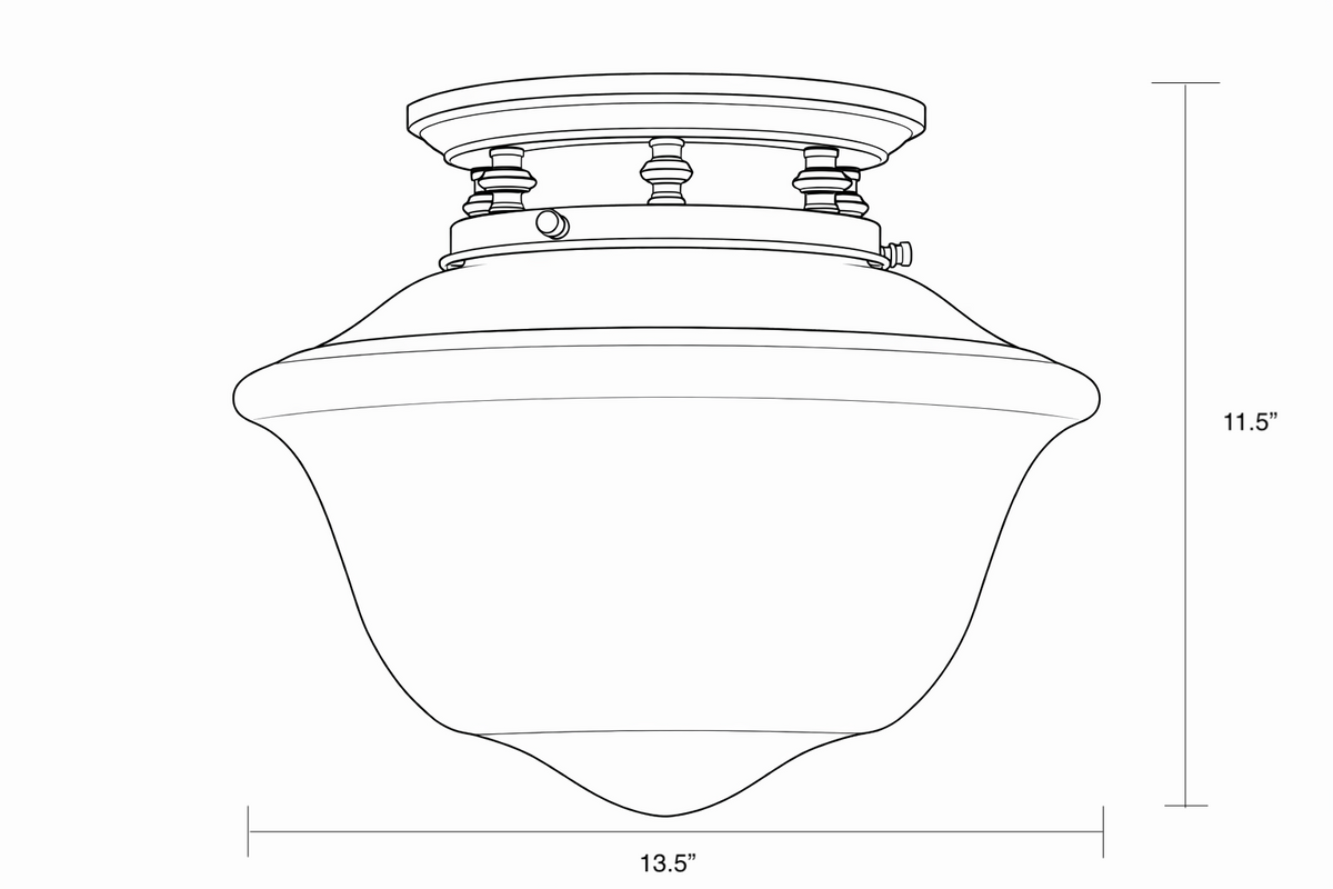 Vintage Schoolhouse Ceiling Fixture