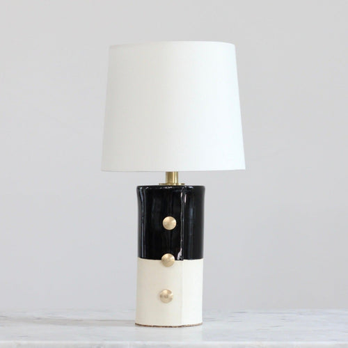 Slab built Ceramic Lamp