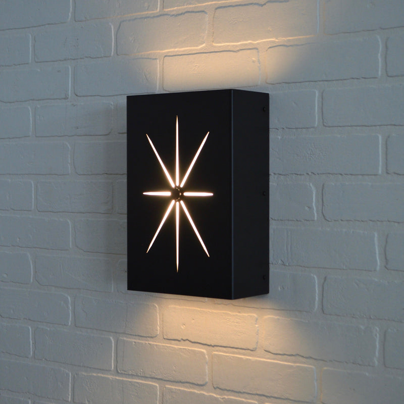 Black Starburst Wall Sconce